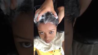 I Got My Hair Washed At An ASMR Salon hairwashday hair asrm haircare shortfeed shortsfeed [upl. by Enajiram164]