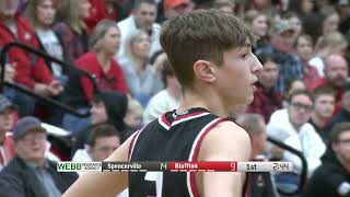 Spencerville vs Bluffton Boys Basketball 222024 [upl. by Kcirret]