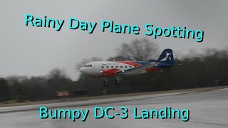 Rainy Day Plane Spotting Basler67 Bumpy Landing [upl. by Akere]