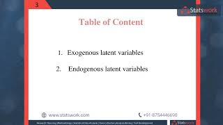 Lecture 3 Exogenous and Endogenous Latent Variables in SEM analysis wwwstatsworkcom [upl. by Adena]