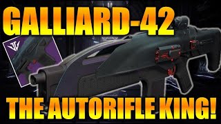 DESTINY 2  HOW TO GET GALLIARD42 THE NEW AUTORIFLE KING OF SEASON OF THE WORTHY [upl. by Gant162]