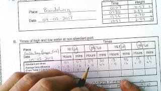 Calculating Tide Times and Heights for Non Standard Ports Snapper Creek [upl. by Enaitsirk219]