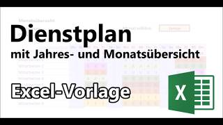 Urlaubs und Personalplaner 2022  ExcelVorlage [upl. by Lrac]