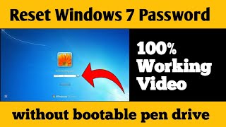 How To Reset Windows 7 Password Without Any Software 2024windows 7 password bypasspin change [upl. by Selwyn]