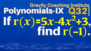 Q32  If rx5x4x23 find r1  If r of x  5 x  4 x square  3 [upl. by Eittocs136]