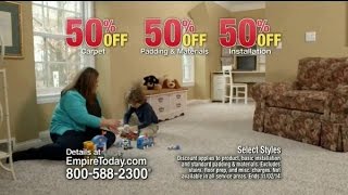 TV Spot  Empire Today  505050 Sale  Fall 2014  Schedule Your Free Home Estimate [upl. by Kafka583]