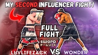 My SECOND INFLUENCER Boxing Match FULL FIGHT [upl. by Nnylylloh]