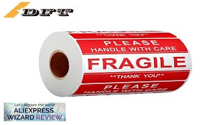 100PCS Fragile Stickers The Goods Please Handle With Care Warning Labels DIY Review [upl. by Ahcsat]