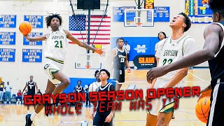 Graysons Season Opener WAS TOO LIT  BACK 2 BACK STATE CHAMPS [upl. by Harold]