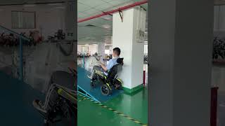 Effortless Uphill Smooth Travel Electric Wheelchair Uphill Test [upl. by Ahsenahs]