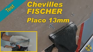 Test  Chevilles Fischer plaque de plâtre BA13 [upl. by Eruot571]