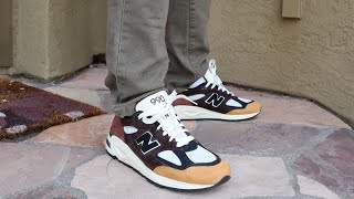 New Balance Teddy Santis Made In USA 990v2 BrownTan M990BB2 Review amp OnFeet [upl. by Stout]