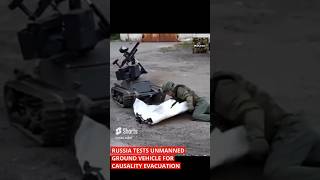 Russia Tests Unmanned Ground Vehicle For Evacuation Operations [upl. by Kachine665]