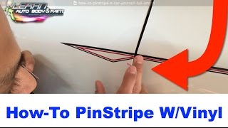 How To Pinstripe Your Car With Vinyl Striping  Full Length [upl. by Balkin879]