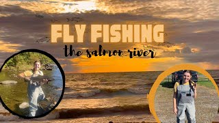 JoEllen fly fishing with Dave Idzi on the Salmon River [upl. by Dirrej209]