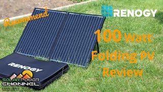 Renogy 100watt 12v Foldable Solar Suitcase Review [upl. by Stein469]