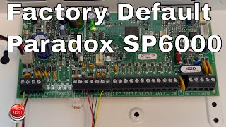 How To Factory Reset Paradox SP6000 Spectra To Default Setting [upl. by Emilio]