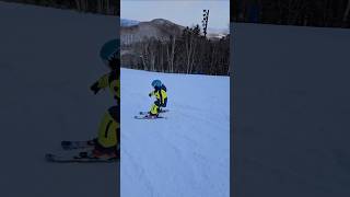 5 Yr Old 🧒SKIING Fast Club Med Hokkaido Japan kidsports shorts japanski [upl. by Ecar14]