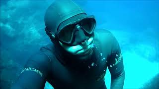 One Breath Freediving  Cirkewwa Hole Selfie HD [upl. by Hsiri934]