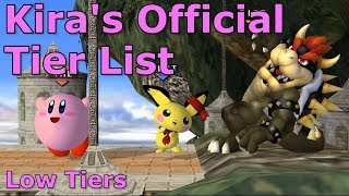 Kiras Official Melee Tier List  Part 4  Super Smash Bros Melee [upl. by Shannan]