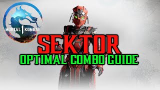 MK1 Sektor Optimal Combo Guide  Mortal Kombat 1 [upl. by Barde876]