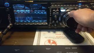 YAESU FTDX101MP 10M FM [upl. by Aerda]