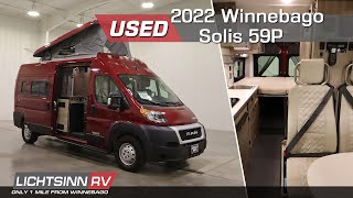 Used 2022 Winnebago Solis 59P  Class B Gas Motorhome  LichtsinnRVcom [upl. by Petuu312]