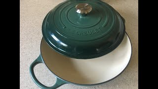 Le Creuset 35 Quart Braiser Product Review  January 2021 [upl. by Hawken742]