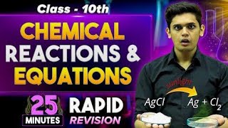 Chemical Reaction amp equationclass 10 Rapid Revisionprashant kirad🔥 motivationclass10science [upl. by Qulllon]