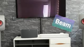 Sonos Play 5 Gen 2 Vs Sonos Beam Music Demo [upl. by Odlauso]