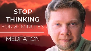 Become Comfortable with Nothing Happening  A Meditation with Eckhart Tolle to Calm Overstimulation [upl. by Castora]