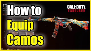 How to Equip Weapon Camos in COD Vanguard amp Warzone Get GOLD amp Atomic [upl. by Luas66]