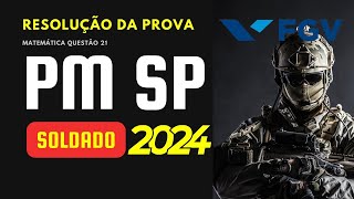 Resolução das Questões da Prova PMSP 2024 FGV [upl. by Assille]