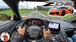 The 2023 Chevy Corvette Z06 is a FlatPlane V8 American Exotic POV First Drive [upl. by Tewell498]