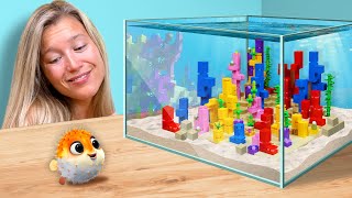 I Built LEGO Minecraft for a Real Pufferfish [upl. by Assilim]