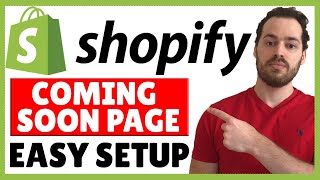 Shopify Coming Soon Page Tutorial  Customize Your Password Page [upl. by Thalassa]