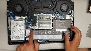 Lenovo Legion Y53015ICH Disassembly RAM SSD Hard Drive Upgrade Repair Part 1 [upl. by Taam]