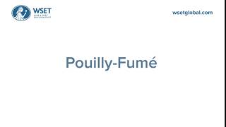 How to say it Pouilly Fumé [upl. by Ardella]