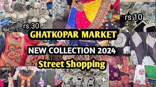 💥 CHEAPEST MARKET IN MUMBAI  GHATKOPAR MARKET  NAVRATRI SPECIAL  CHANIYA CHOLI GHAGARA CHOLI🤩 [upl. by Swope668]