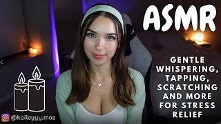 ASMR ♡ Gentle Whispering Tapping Scratching and More for Stress Relief Twitch VOD [upl. by Hairym]