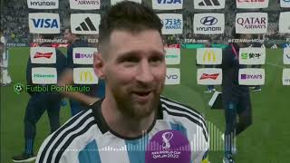 ARGENTINA A LA FINAL LEO MESSI TRAS VICTORIA Y PASE A LA FINAL DEL MUNDIAL ARGENTINA 30 CROACIA [upl. by Ayotyal]