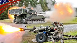 Field Artillery Direct Fire  M119 amp M109 Howitzer [upl. by Brill]