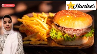 Lets go amp eat burger 🌟Hardees Safisviews safisviews burger hardees viralvideo [upl. by Nairolf]