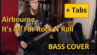 Airbourne  Its All For Rock N Roll  Bass Cover  Tabs Epiphone RockBass [upl. by Attesor]