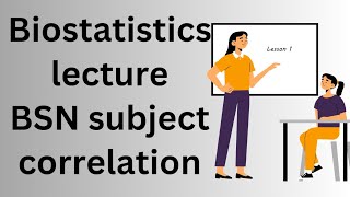 biostatistics lecture by sir adeelbiostatisticianNursing subject based correlation [upl. by Olnay937]