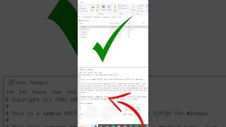 How to Find amp Edit Host File in Windows  Easy Shortcut 🖥️ shorts host windowstips techhacks [upl. by Janine378]