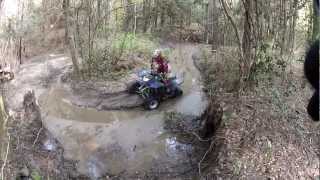 Polaris Quads Slinging Mud [upl. by Ynner]