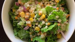 Couscous Salad  Healthy Vegan Couscous Salad [upl. by Alleciram]