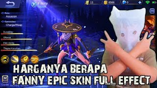 FANNY EPIC SKIN SKYLARK  TEST FULL EFFECT GAMEPLAY [upl. by Notserc]