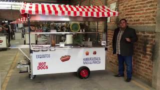 Carrito para hot dog especial con parrilla [upl. by Rudd]